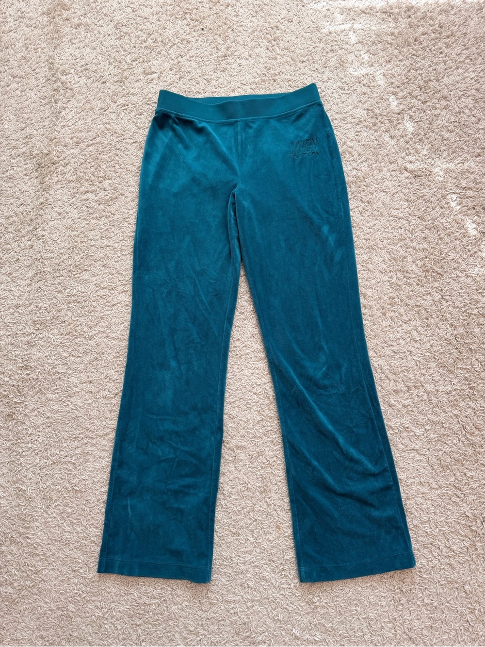 Juicy Couture Teal Size M Velvet Sweatpants